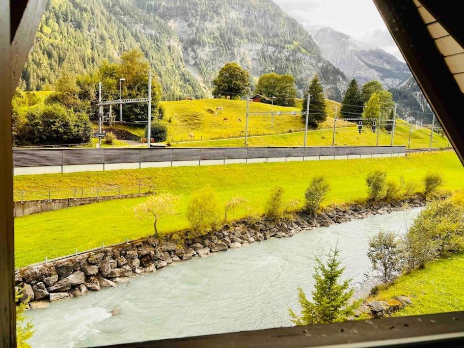 Waterfall View Kandersteg Eksteriør billede